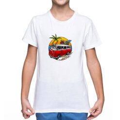 California t-shirt personalizzata bambino digitalshirt bianca
