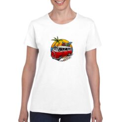 California t-shirt personalizzata donna digitalshirt bianco