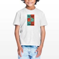 Camera Vintage t-shirt personalizzata bambino digitalshirt bianca