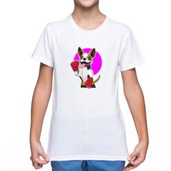 Cane Box t-shirt personalizzata bambino digitalshirt bianca