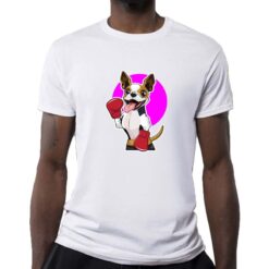 Cane Box t-shirt personalizzata uomo digitalshirt bianca