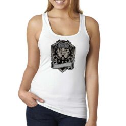 Cane Gang canottiera personalizzata donna digitalshirt bianca