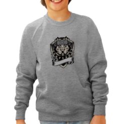 Cane Gang felpa senza cappuccio personalizzata bambino digitalshirt grigia