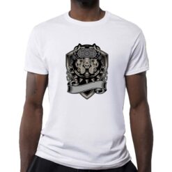 Cane Gang t-shirt personalizzata uomo digitalshirt bianca