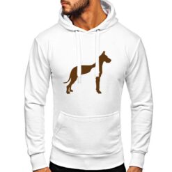 Cane Gatto felpa con cappuccio personalizzata uomo digitalshirt bianca