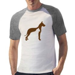 Cane Gatto t-shirt bicolor personalizzata uomo digitalshirt grigia