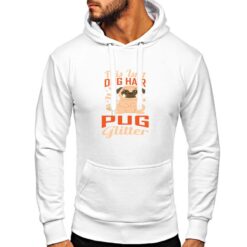 Carlino felpa con cappuccio personalizzata uomo digitalshirt bianca