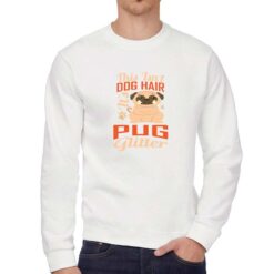 Carlino felpa senza cappuccio personalizzata uomo digitalshirt bianca