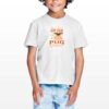 Carlino t-shirt personalizzata bambino digitalshirt bianca