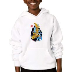 Carpa Koi felpa con cappuccio personalizzata bambino digitalshirtbianco