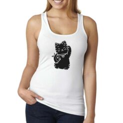 Cat Fish canottiera personalizzata donna digitalshirt bianca