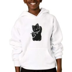 Cat Fish felpa con cappuccio personalizzata bambino digitalshirtbianco