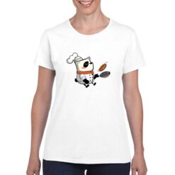 Chef Panda t-shirt personalizzata donna digitalshirt bianco
