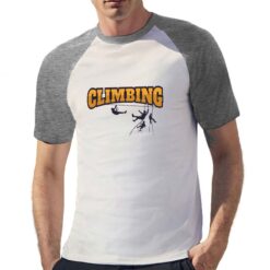 Climbing t-shirt bicolor personalizzata uomo digitalshirt grigia