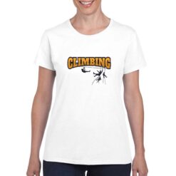 Climbing t-shirt personalizzata donna digitalshirt bianco