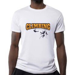 Climbing t-shirt personalizzata uomo digitalshirt bianca