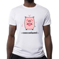 Coccolami t-shirt personalizzata uomo digitalshirt bianca
