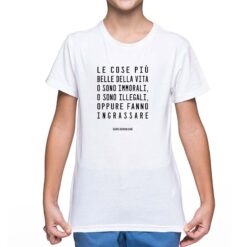 Cose t-shirt personalizzata bambino digitalshirt bianca