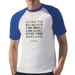 Cose t-shirt bicolor personalizzata uomo digitalshirt royal
