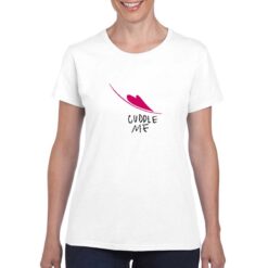 Cuddle Me t-shirt personalizzata donna digitalshirt bianco