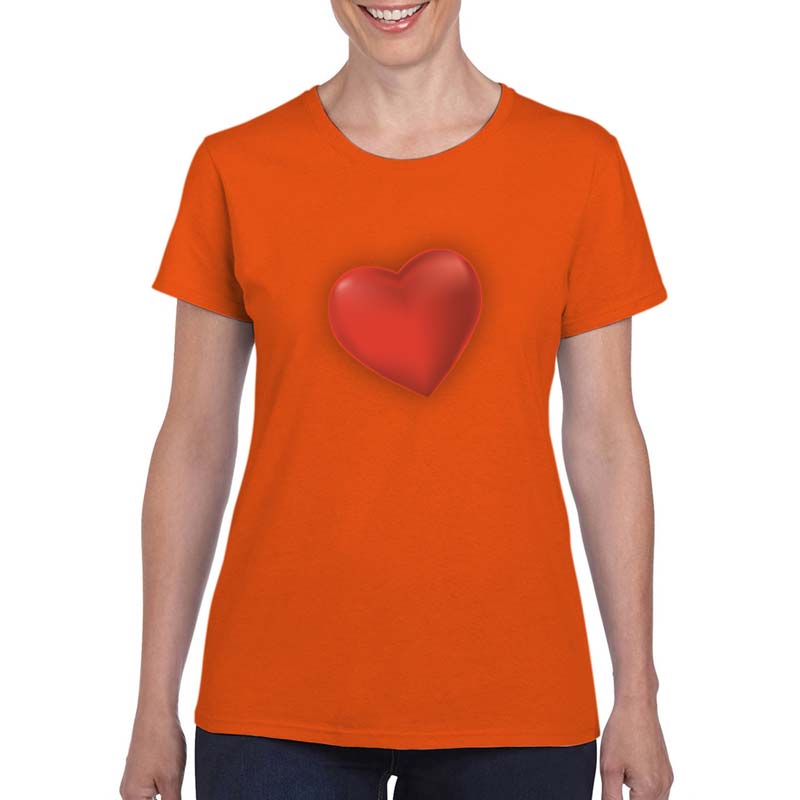 T-shirt Donna - Arancione Taglia XS