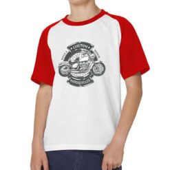 Custom Motorcycle t-shirt bicolor personalizzata bambino digitalshirt rossa