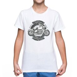 Custom Motorcycle t-shirt personalizzata bambino digitalshirt bianca