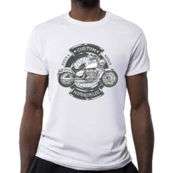 Custom Motorcycle t-shirt personalizzata uomo digitalshirt bianca