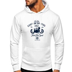 Custom Special felpa con cappuccio personalizzata uomo digitalshirt bianca