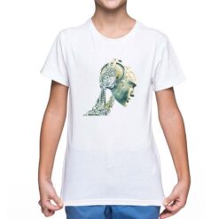 Cyborg t-shirt personalizzata bambino digitalshirt bianca