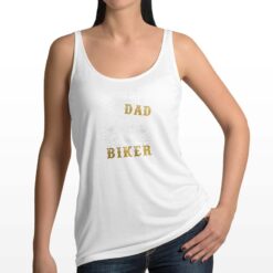 Dad Biker canottiera personalizzata donna digitalshirt bianca