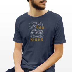 Dad Biker t-shirt personalizzata uomo digitalshirt navy