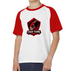 Dagger Man t-shirt bicolor personalizzata bambino digitalshirt rossa