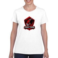 Dagger Man t-shirt personalizzata donna digitalshirt bianco