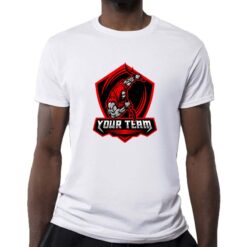 Dagger Man t-shirt personalizzata uomo digitalshirt bianca