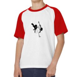 Dance Hip Hop t-shirt bicolor personalizzata bambino digitalshirt rossa