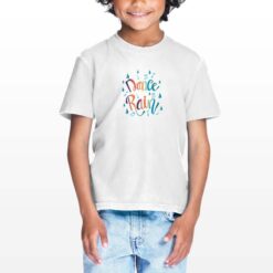 Dance in the Rain t-shirt personalizzata bambino digitalshirt bianca