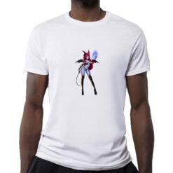 Diavoletta t-shirt personalizzata uomo digitalshirt bianca
