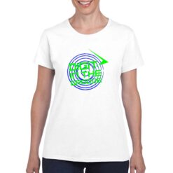 Digit t-shirt personalizzata donna digitalshirt bianco