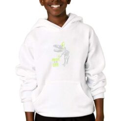 Dino Music felpa con cappuccio personalizzata bambino digitalshirtbianco