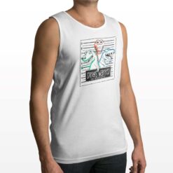 Dinos canotta personalizzata uomo digitalshirt bianca