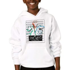 Dinos felpa con cappuccio personalizzata bambino digitalshirtbianco
