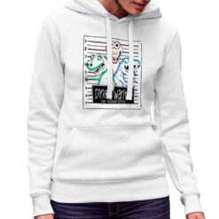 Dinos felpa con cappuccio personalizzata donna digitalshirt bianca.jpg