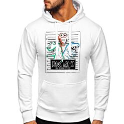 Dinos felpa con cappuccio personalizzata uomo digitalshirt bianca