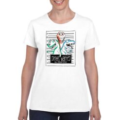 Dinos t-shirt personalizzata donna digitalshirt bianco