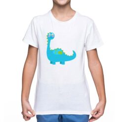 Dinosauro Bambini t-shirt personalizzata bambino digitalshirt bianca
