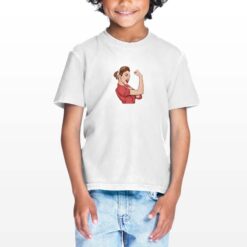 Donna Vintage t-shirt personalizzata bambino digitalshirt bianca