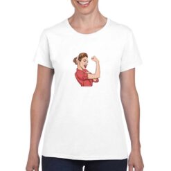 Donna Vintage t-shirt personalizzata donna digitalshirt bianco