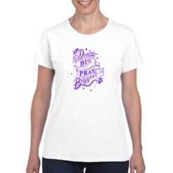 Dream Big t-shirt personalizzata donna digitalshirt bianco
