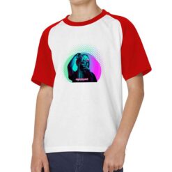 Dreamland t-shirt bicolor personalizzata bambino digitalshirt rossa